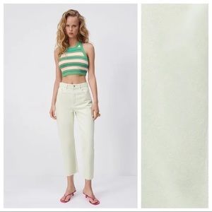 Zara light green jeans